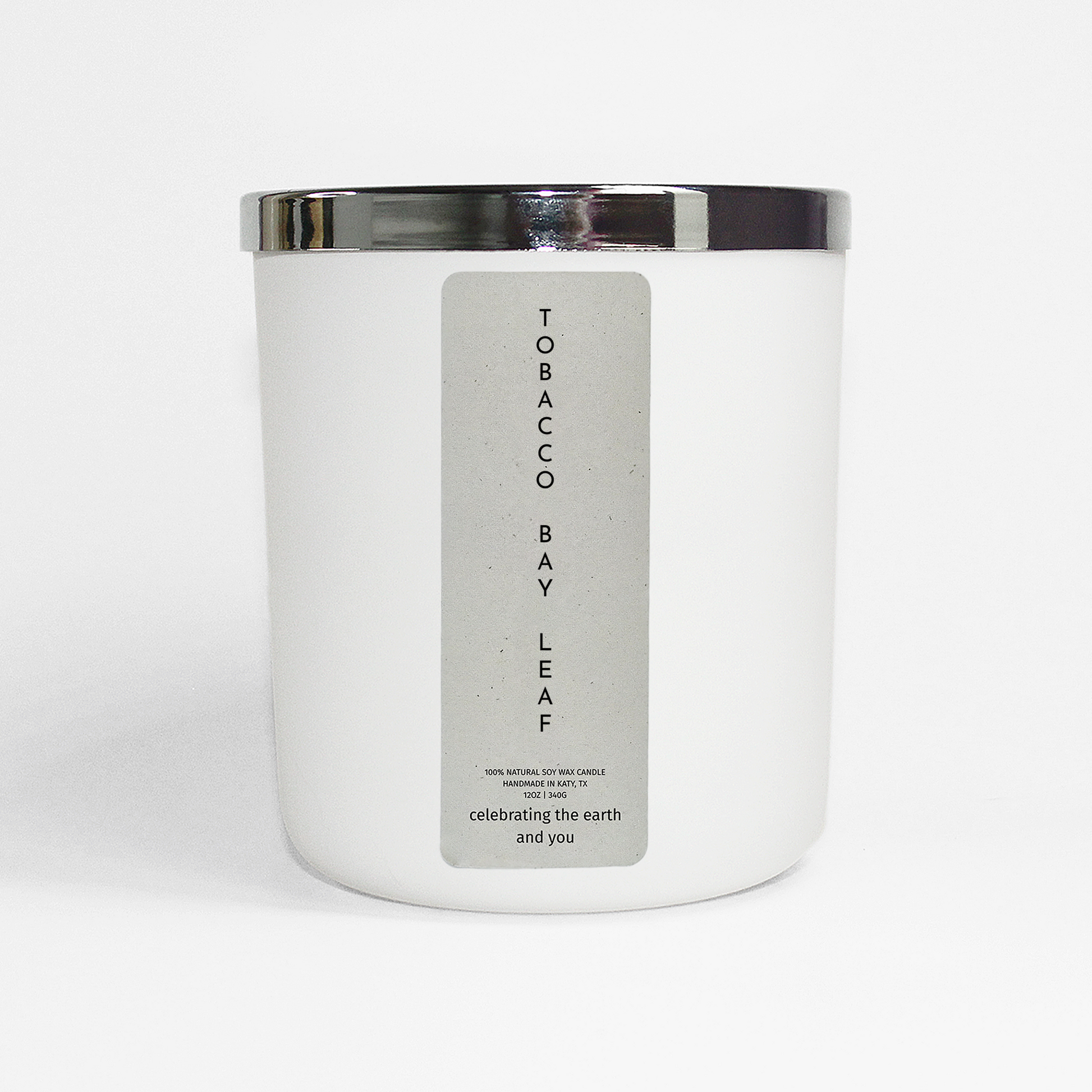 Tobacco & Bay Leaf Soy Candle | 100% Soy Wax, Medium Scent