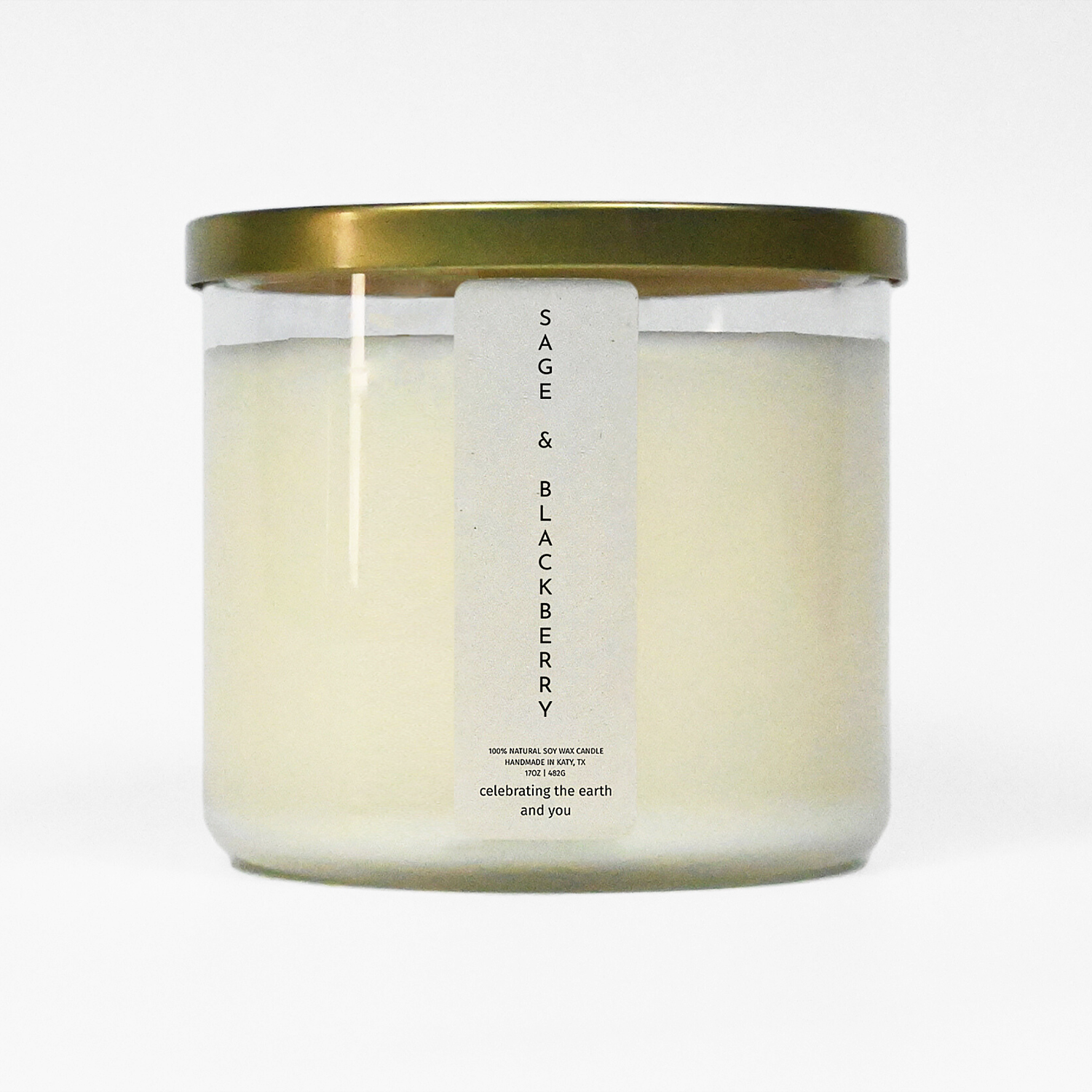 Sage & Blackberry 100% Soy Candle