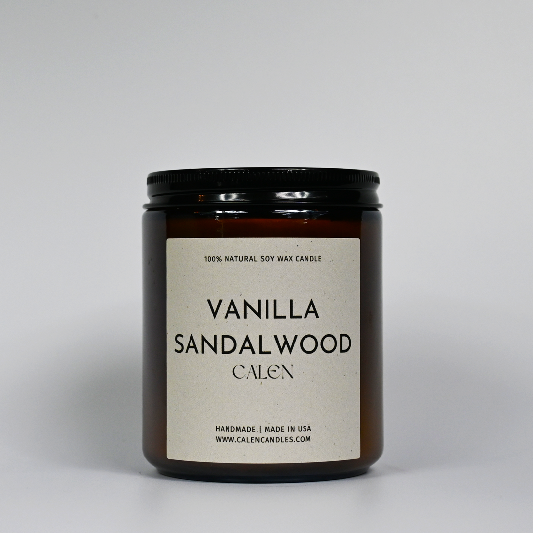 Vanilla Sandalwood 100% Soy Candle