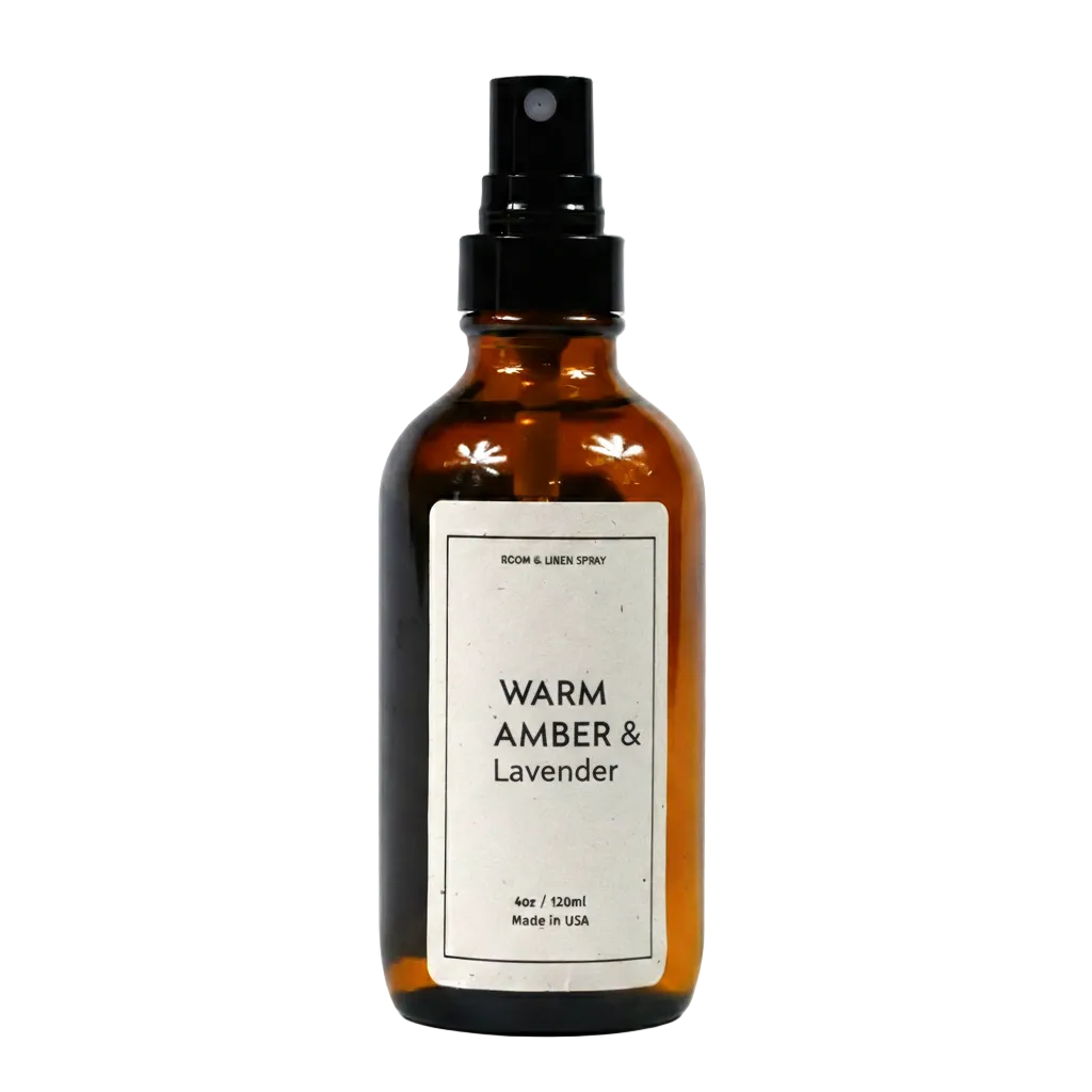 Warm Amber & Lavender 4oz Room Spray