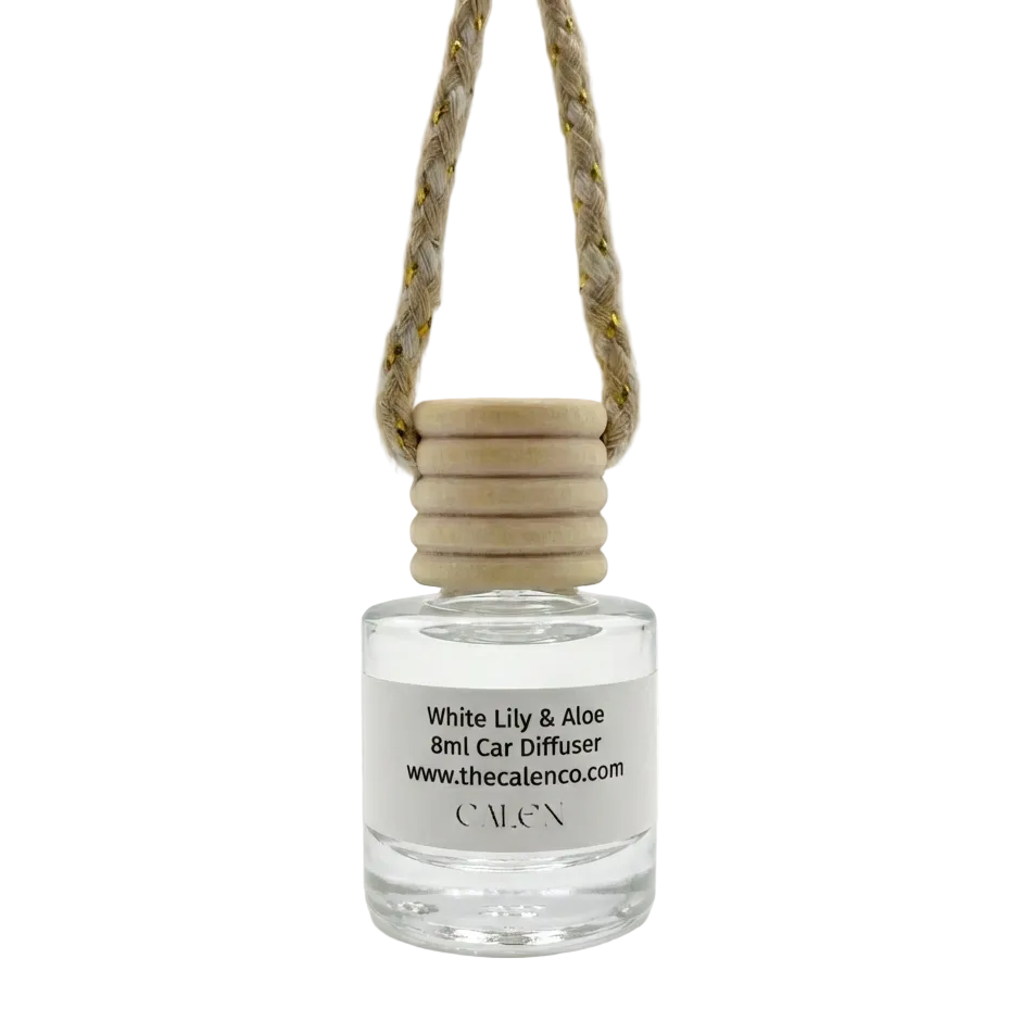 White Lily & Aloe Non-Toxic Car Diffusers