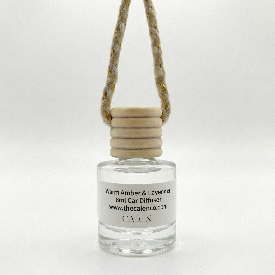 Warm Amber & Lavender Non-Toxic Car Diffusers