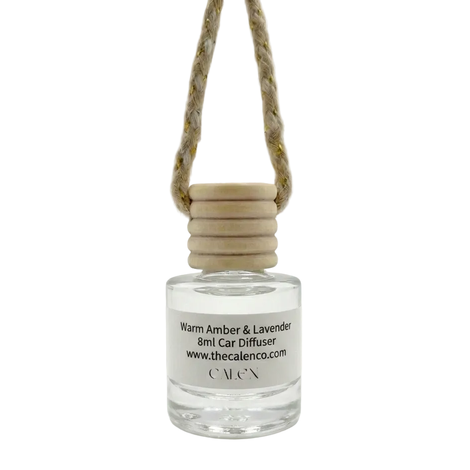 Warm Amber & Lavender Non-Toxic Car Diffusers
