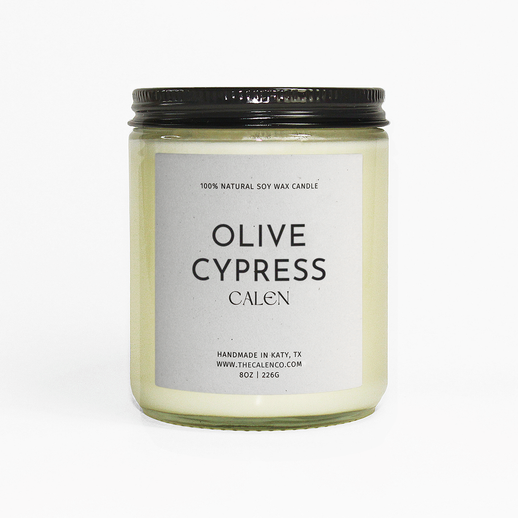 Olive Cypress 100% Soy Candle