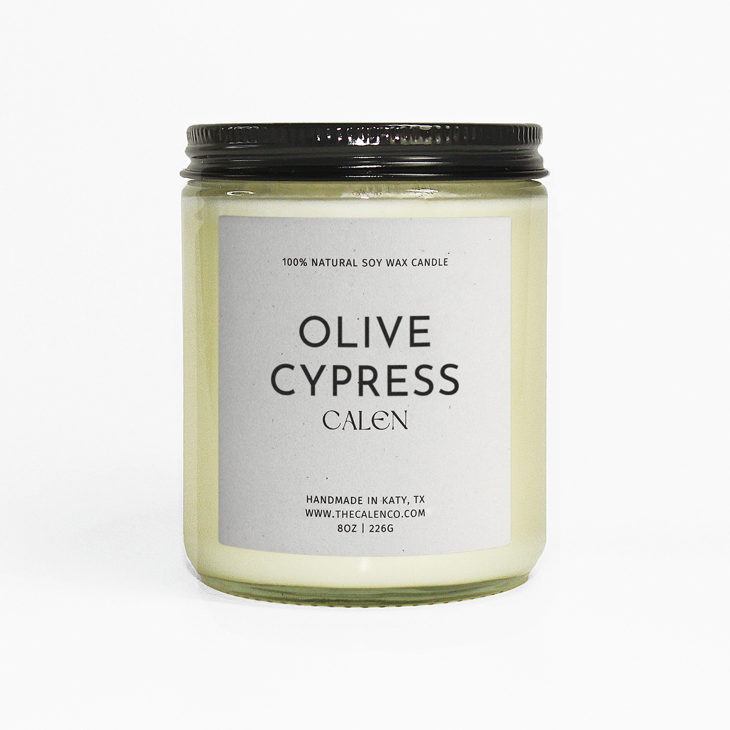 Olive Cypress 100% Soy Candle